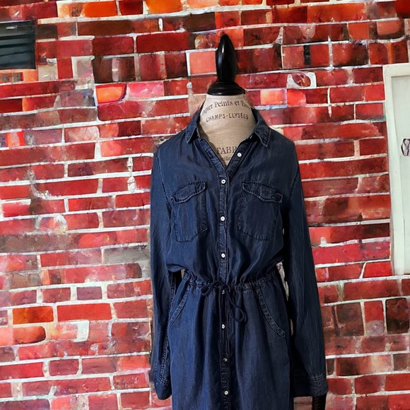 Label Of Graded Goods super soft rayon jean drawstring waistband tshirt dress - Picture 3 of 16